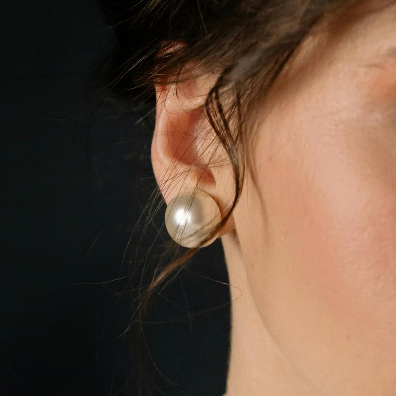 Siwoms 2-Pairs Locking Earring Backs for Studs - 18K White Gold Plated Secure Replacements Earring Backings, Hypoallergenic (7mm) - Image 5